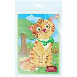 М'які пазли Vladi Toys Малюк зможе А5 Кіт 12 елементів (VT1103-91) - мініатюра 2