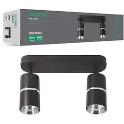 Накладной светильник Ardero ML312-2 MR16 GU10 двойной поворотный черный+хром (80232)