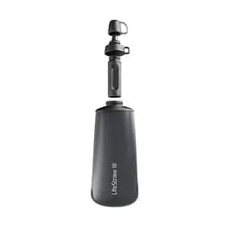 Пляшка-фільтр для води LifeStraw Peak Squeeze 650 ml Dark Grey (1033-LSW LSPSFMLGRWW) - мініатюра 3
