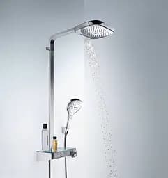 Душова система Hansgrohe Raindance Select E 300 3Jet з термостатом ShowerTablet хром/білий 27127400, Хром - мініатюра 4
