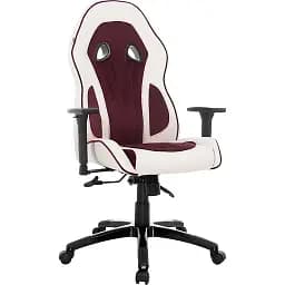 Геймерське крісло GT Racer біле з червоним (X-2645 White/Red)