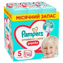 Набір трусики-підгузки Pampers Premium Care Pants 5 (11-17 кг) 102 шт.