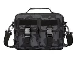 Дорожня тактична сумка для документів та планшета Solve з USB Dark Camo KT6007031