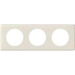 Рамка Brille для выключателей тройная слоновая кость Celiane 68693