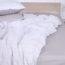 Простирадло MirSon Ranforce Elite 17-4778Besançon 150х220 см сіре (2200008965761)