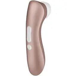 Вакуумный стимулятор клитора с вибрацией Satisfyer Pro 2+ золотой