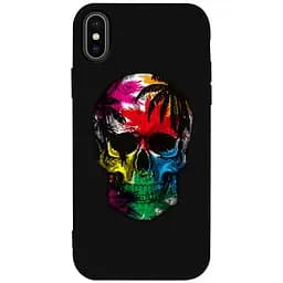 Чехол-накладка Toto Matt TPU 2 mm Print Case Apple iPhone X/XS #29 Skull Black