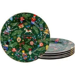 Набір тарілок Lefard Green Christmas 19 см 6 шт. (922-071)