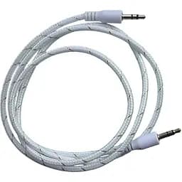 Шнур штекер тато 3.5 стерео тато 3.5 стереокабель 1 м білий