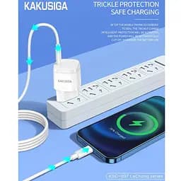 Зарядний пристрій смартфона KAKUSIGA KSC597 20 W fast charger QC3.0 + кабель 3 А - мініатюра 2