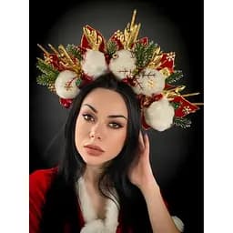 Обруч Снежки новогодние