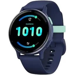 Смарт-годинник Garmin vivoactive 5 Металевий Navy Aluminum Bezel with Navy Case and Silicone Band (010-02862-12)