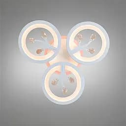 Стельовий LED-світильник Diasha 8135/3WH - 50 Вт, 3 кільця, диммер, пульт