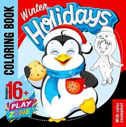 Книга Розфарбовка, 100 г, 200x200 мм, 16 сторінок, скоба, диз. 22365