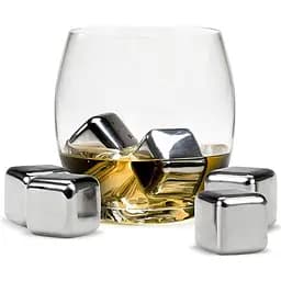 Металеві камені для віскі Circle Joy 4pcs (CJ-BK03) [108899] - мініатюра 3