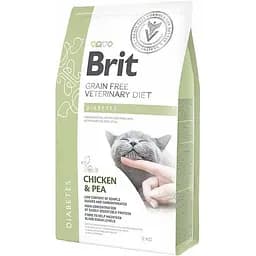 Сухий корм Brit GF Veterinary Diets Cat Diabets для котів з куркою та горохом 2 кг