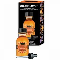 Съедобное масло для поцелуев Kamasutra Oil Of Love Тропическое Манго 22 мл