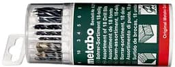 Набор сверл по металлу дереву камню 18шт Metabo hoz0013329