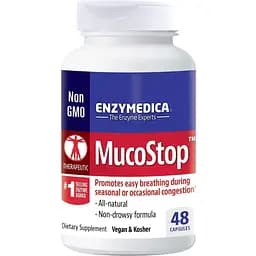Протеолитические ферменты Enzymedica MucoStop 48 капсул