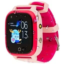 Детские смарт-часы Amigo GO005 4G WIFI Thermometer Pink Розовые