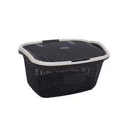 Кошик для білизни Violet House Віолетта Coffee, 28 л, коричневий (1002 Віолетта COF 28 л)