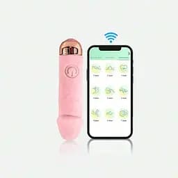 Смарт-вібратор кліторальний Love Spouse з силікону для жінок 88мм рожевий