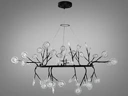 Стильна люстра "Світлячок" в стилі "Лофт", люстра чорна на 54 лампи