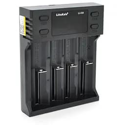 ЗУ універсальне Liitokala Lii-S4, 4 канали, LCD дисплей, підтримує Li-ion, Ni-MH та Ni-Cd AA (R6), ААA (R03), AAAA, С (R14)