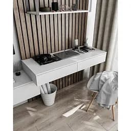 Стіл підвісний письмовий Moreli Т-222 1200x160x500 мм Білий (mo-t222-white)