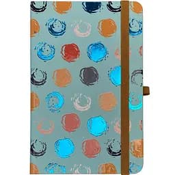 Книга записна Buromax Trendy в клітинку 207х136 мм на резинці бірюзова 96 аркушів (BM.255111-06)