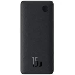 Зовнішній акумулятор Baseus Airpow Lite Power Bank 10000mAh 15W Cosmic Black (With Simple Series Data Cable USB to Type-C 30cm Black) (P10067500123-00)