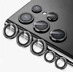 Захисне скло на камеру DK для Samsung Galaxy S23 Ultra S918 Ring Eagle Eye 015718 black 2 шт. - мініатюра 3