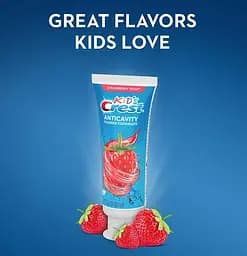 Дитяча зубна паста з ароматом полуниці Crest Kid's Cavity Protection Anticavity Strawberry Rush 119 г (BT4496) - мініатюра 4