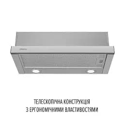 Витяжка телескопічна Perfelli TL 6622 I 1000 LED - мініатюра 2