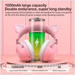 Бездротові навушники Onikuma B100 (B20) Bluetooth Gaming Cat with LED повнорозмірні - мініатюра 4