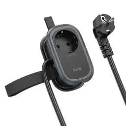 Мережевий подовжувач Hoco NS7 Sharp 1 position (PD20W/1C2A) Desktop Socket Black - мініатюра 3