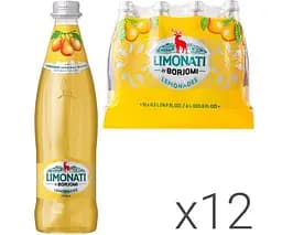 Borjomi Limonati, Упаковка 12 шт. х 0,5 л, Напій газований соковмісний Груша Боржомі, скло