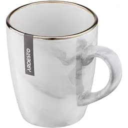 Чашка керамічна 390 мл Marmo Ardesto біла AR2939MRW