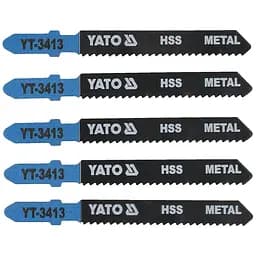 Набор полотен для электролобзика Yato 12 TPI 75 мм 5 шт. (YT-3413)