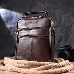 Чоловіча шкіряна сумка Vintage 20х24,5х6 см sum0022397 - мініатюра 8