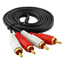 Аудио кабель PowerPlant 2*RCA - 2*RCA, 1 м