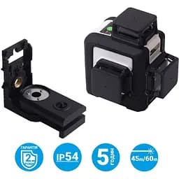 Лазерний рівень My Tools 3D-Mark 1H/2V/360-60 зелений з адаптером (144-3G-360-A) - мініатюра 5