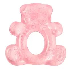 Прорезыватель для зубов Lindo Мишка, с водой, розовый (LI 301 роз м)