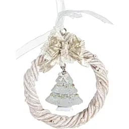 Декоративна прикраса на ялинку Lefard Віночок 8 см (191-034)