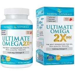 Жирні кислоти Nordic Naturals Ultimate Omega 2X 60 міні капсул