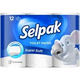Туалетний папір Selpak тришаровий 12 рулонів