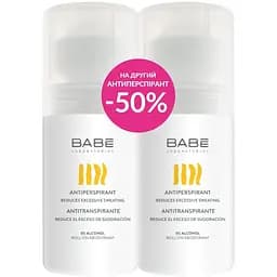 Набір дезодорантів-антиперспірантів Babe Laboratorios захист та комфорт на 24 години, 2 шт.