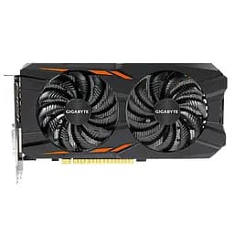 Видеокарта Gigabyte GTX 1050Ti 4Gb Windforce OC (GV-N105TWF2OC-4GD) (GDDR5, 128 bit, PCI-E 3.0 x16) Б/у
