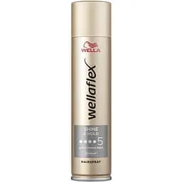 Лак для волос Wellaflex Shine & Hold 5 Блеск и фиксация 400 мл