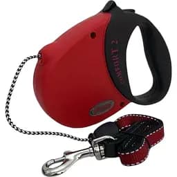 Рулетка-поводок для собак Flexi Comfort Basic 2 шнур 5 м до 20 кг черная с красным